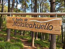 letrero tallado madera